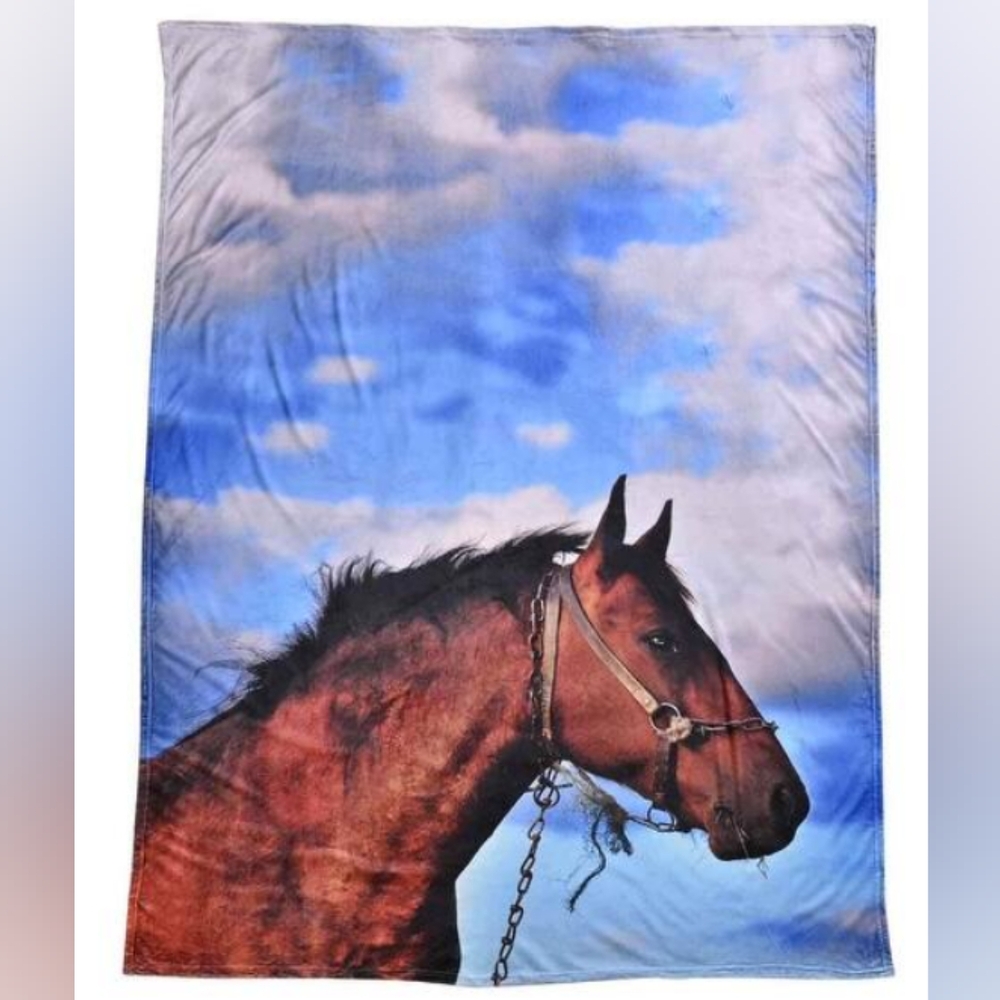 NEW Homesmart digital print horse blanket - microfiber (60" X 80")
